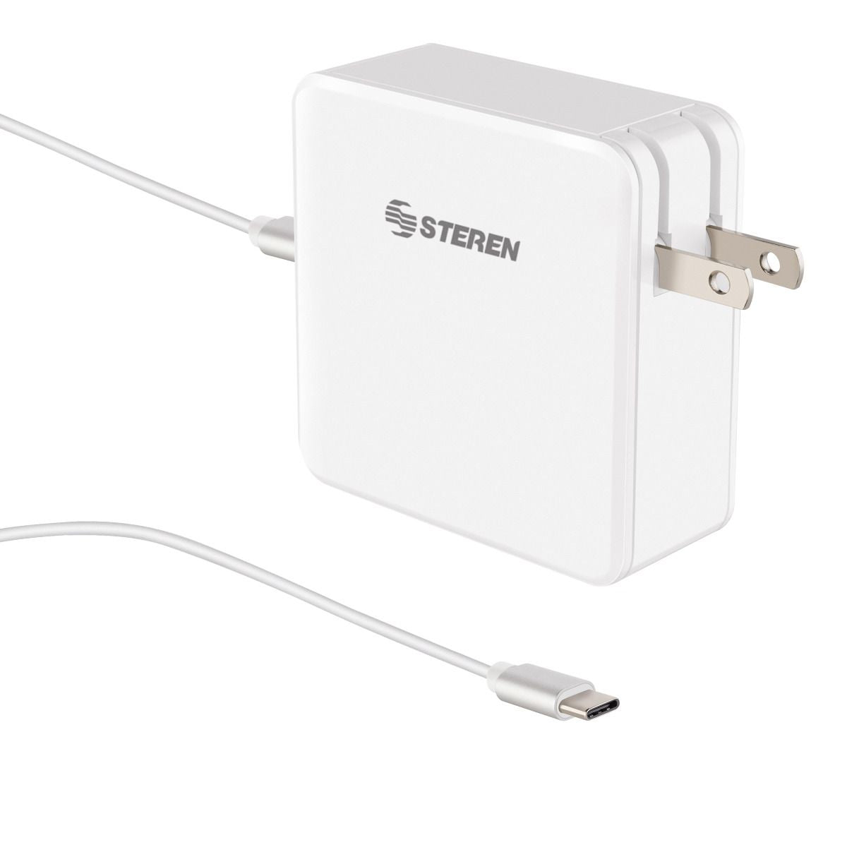 Steren COM-1395 adaptador e inversor de corriente Interior 60 W Blanco, PC todo en uno, 100 - 240 V