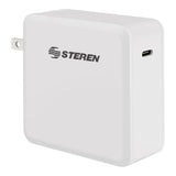 Steren COM-1395 adaptador e inversor de corriente Interior 60 W Blanco, PC todo en uno, 100 - 240 V