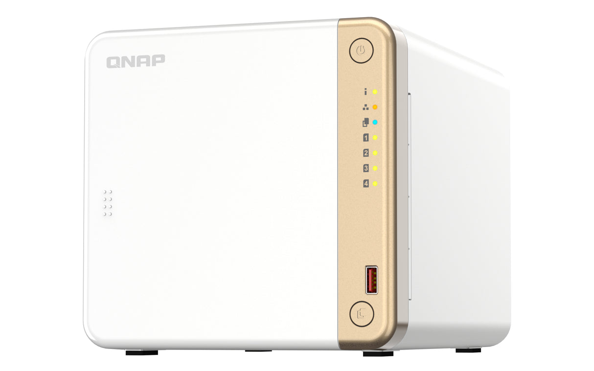 QNAP TS-462-4G Servidor 0 GB Serial ATA III 3.5,M.2,2.5 cm (3.5,M.2,2.5") 2