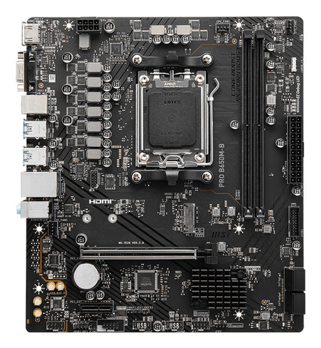 MSI PRO B650M-B placas base AMD Zócalo AM5 AMD Ryzen 7000 Series Zócalo AM5