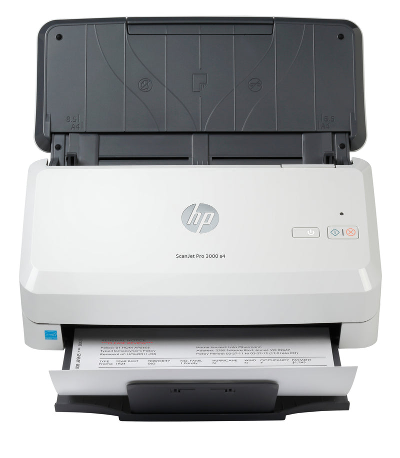 HP ScanJet Pro 3000 s4 Escáner alimentado con hojas 600 x 600 DPI A4 Negro, Blanco
