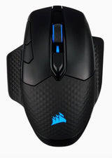 Corsair Dark Core RGB Pro ratón Juego Diestro RF Wireless + Bluetooth + USB Type-A Óptico 18000 DPI, Negro