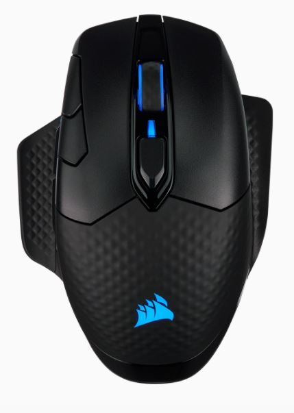 Corsair Dark Core RGB Pro ratón Juego Diestro RF Wireless + Bluetooth + USB Type-A Óptico 18000 DPI, Negro