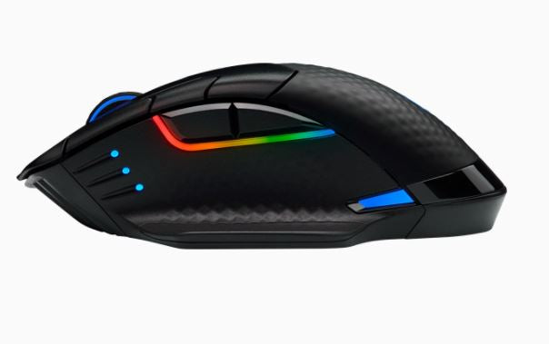 Corsair Dark Core RGB Pro ratón Juego mano derecha RF Wireless + Bluetooth + USB Type-A Óptico 18000