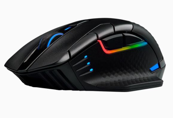Corsair Dark Core RGB Pro ratón Juego mano derecha RF Wireless + Bluetooth + USB Type-A Óptico 18000