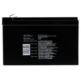 Steren BR-1212 batería recargable industrial Sealed Lead Acid (VRLA) 12000 mAh 12 V, Negro, 1 pieza(s)