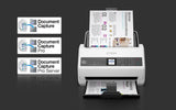 Epson DS-730N Escáner alimentado con hojas 600 x 600 DPI A4 Negro, Gris, 215.9 x 6096 mm, 30 Bit, 24 Bit