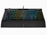 Corsair K100 RGB teclado Juego USB QWERTY Inglés de EE.UU. Negro, Alámbrico, Interruptor mecánico, LED RGB