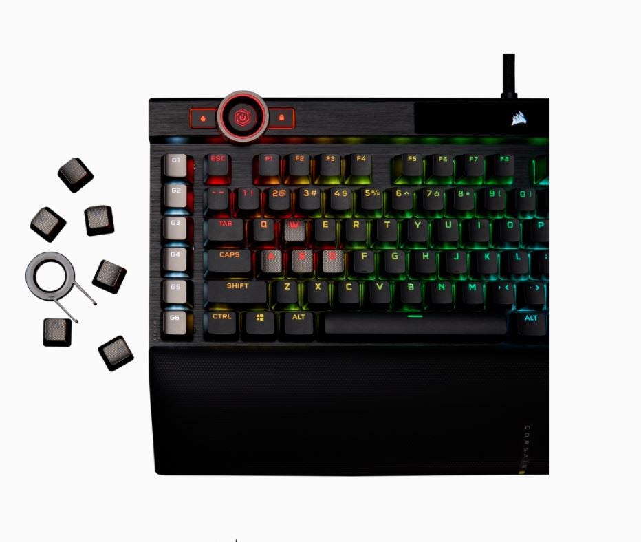 Corsair K100 RGB teclado Juego USB QWERTY Inglés de EE. UU. Negro