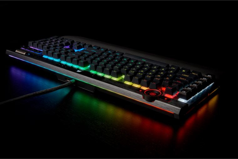 Corsair K100 RGB teclado Juego USB QWERTY Inglés de EE. UU. Negro