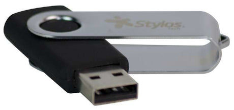 MEMORIA FLASH STYLOS USB 16GB GIRATORIA METALICA 2.0