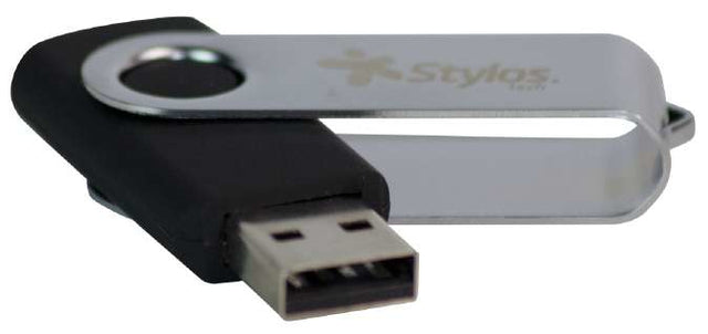 MEMORIA FLASH STYLOS USB 16GB GIRATORIA METALICA 2.0