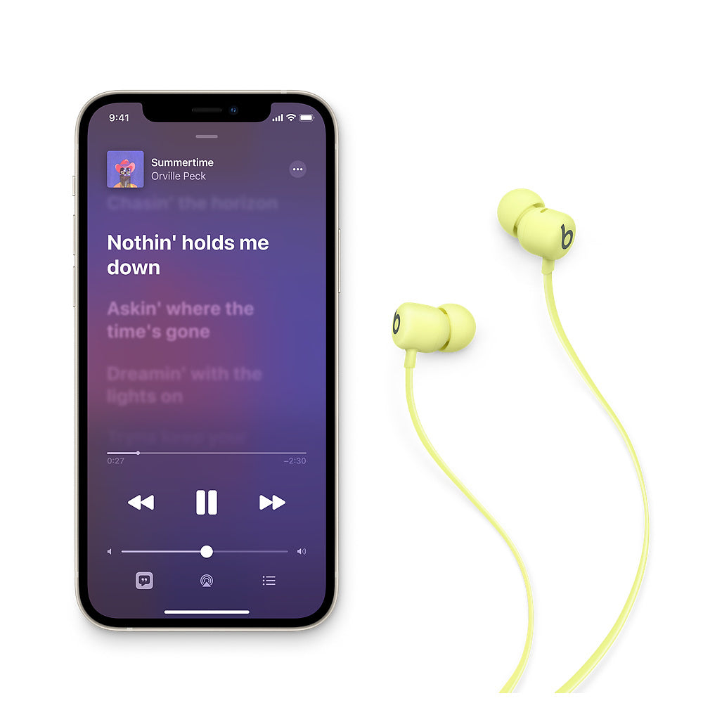 Apple Beats Flex Audífonos Inalámbrico Intra auditivo, Banda para cuello Bluetooth Amarillo