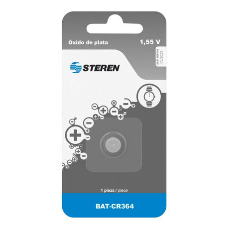 Steren BAT-CR364 pila de uso doméstico Batería de un solo uso Óxido de plata, 1 pieza(s), 23 mAh