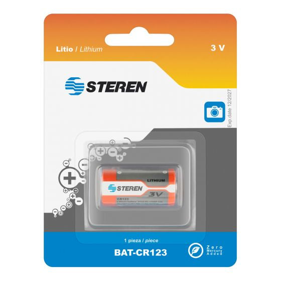 Steren BAT-CR123 batería para cámara/grabadora Litio 1400 mAh
