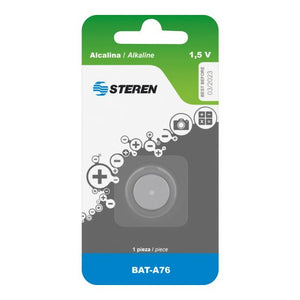 Steren BAT-A76 pila de uso doméstico Batería de un solo uso LR44 Alcalino, 1 pieza(s), 110 mAh