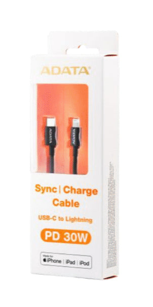 ADATA AMFICPL-1M-CBK Cable 1 m Lightning USB C Macho