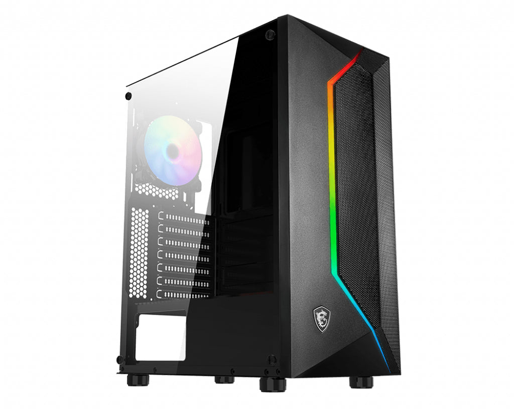 MSI MAG VAMPIRIC 100R carcasas ordenador Plástico, Acero Midi Tower PC Negro