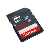 SanDisk Ultra 128 GB SDXC UHS-I, 100 MB/s, Negro, SDSDUNR-128G-GN3IN | Memorias flash