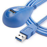 StarTech.com Cable de 1,5m Extensión Alargador USB 3.0 SuperSpeed Dock de Sobremesa - Macho a Hembra USB A Cable USB 3.2 Gen 1 (3.1 Gen 1) USB A USB A Macho