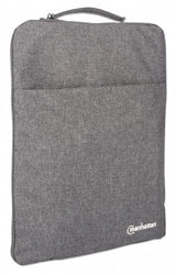 Manhattan Funda para portátil Seattle 15,6", gris, acolchada, interior extra suave, compartimento pr