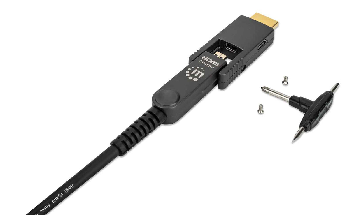 Manhattan 355193 Cable 30 m HDMI tipo A (Estándar) HDMI tipo D (Micro) Macho