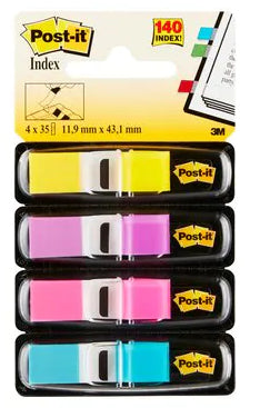 Post-It 683-4AB bandera autoadhesiva 35 hojas, Colores variados | Banderas autoadhesivas