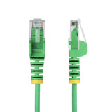 StarTech.com Cable de Red Ethernet CAT6 Delgado sin Enganches Verde de 15m - Cable RJ45 Snagless Slim 28AWG - Alambre de
