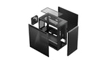 DeepCool Macube 110 Negro Cristal Templado Lateral carcasas ordenador Midi Tower PC Negro micro ATX, Mini-ITX