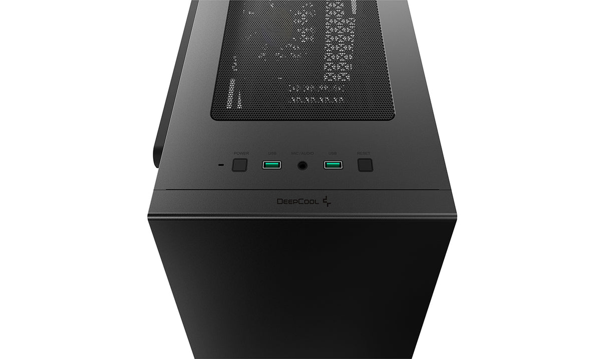 DeepCool Macube 110 Negro Cristal Templado Lateral carcasas ordenador Midi Tower PC Negro micro ATX, Mini-ITX