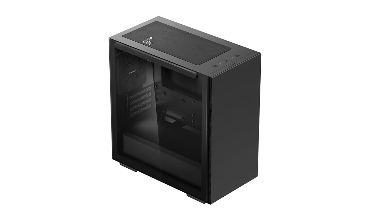 DeepCool Macube 110 Negro Cristal Templado Lateral carcasas ordenador Midi Tower PC Negro micro ATX, Mini-ITX