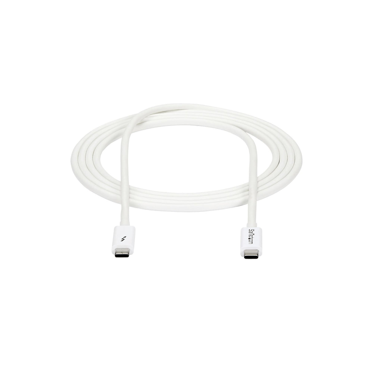 StarTech.com Cable Thunderbolt 3 Pasivo de 2m - 20Gbps - PD 100W - Vídeo 4K - Cable Thunderbolt - Certificado Thunderbolt - Compatible con USB4 / Modo Alt DP - Thunderbolt 4 - USB 3.2 - USB-C - Blanco Cable Masculino Masculino 2 m 20 Gbit/s