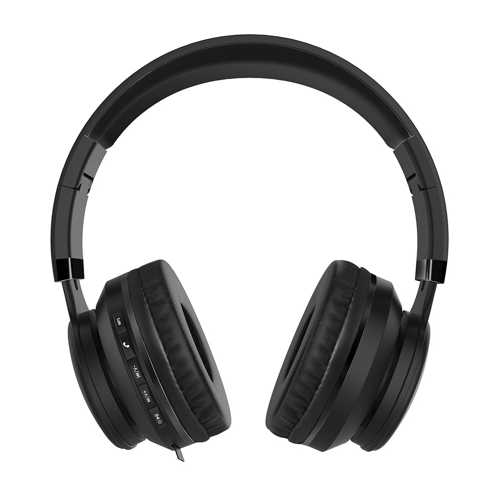 Vorago HPB-201-LED auricular y casco Auriculares Inalámbrico Diadema Llamadas/Música Bluetooth Negro