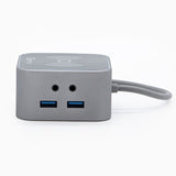Getttech GHW-69401 nodo concentrador USB 3.2 Gen 1 (3.1 Gen 1) Type-C Negro, Plata, HDMI