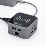 Getttech GHW-69401 nodo concentrador USB 3.2 Gen 1 (3.1 Gen 1) Type-C Negro, Plata, HDMI