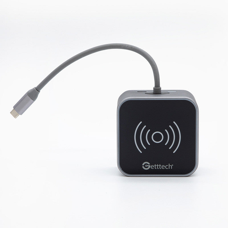 Getttech GHW-69401 nodo concentrador USB 3.2 Gen 1 (3.1 Gen 1) Type-C Negro, Plata, HDMI
