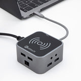 Getttech GHW-69401 nodo concentrador USB 3.2 Gen 1 (3.1 Gen 1) Type-C Negro, Plata, HDMI