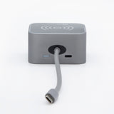 Getttech GHW-69401 nodo concentrador USB 3.2 Gen 1 (3.1 Gen 1) Type-C Negro, Plata, HDMI