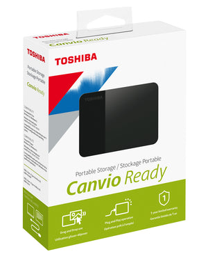 Toshiba Canvio Ready disco duro externo 4 TB 2.5" USB tipo A 2.0/3.2 Gen 1 (3.1 Gen 1) Negro