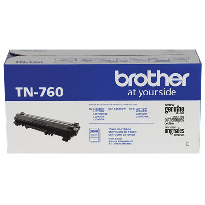 Brother TN760 Cartucho de Tinta 1 pieza(s) 1 3000 páginas Original