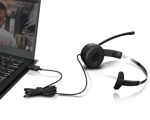 Lenovo 100 Mono Auriculares Auriculares Diadema Oficina/Centro de llamadas Monoaural