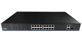 UTEPO UTP1-SW1602TS-POE switch No administrado Fast Ethernet (10/100) Energía sobre Ethernet (PoE) N