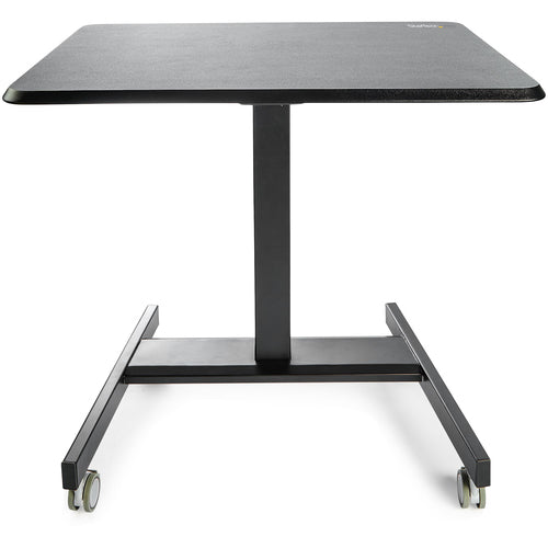 StarTech.com Escritorio Móvil de Pie - Carrito Mesa Portátil Ajustable de Pie Ergonómica con Ruedas - Estación de Trabaj