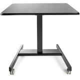 StarTech.com Escritorio Móvil de Pie - Carrito Mesa Portátil Ajustable de Pie Ergonómica con Ruedas - Estación de Trabaj