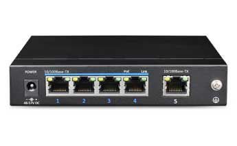 UTEPO UTP3-SW0401-TP60 dispositivo de redes No administrado Fast Ethernet (10/100) Energía sobre Ethernet (PoE) Negro