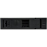 StarTech.com Conversor de Disco Duro SATA SAS de 2,5" Pulgadas a SATA de 3,5"- Plástico paneles accesorios para ordenadores Negro Plástico Poder CE, FCC