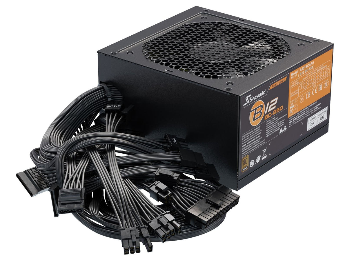 Seasonic B12 BC unidad de fuente de alimentación 850 W 20+4 pin ATX ATX Negro, 100 - 240 V, 100 W, 840 W