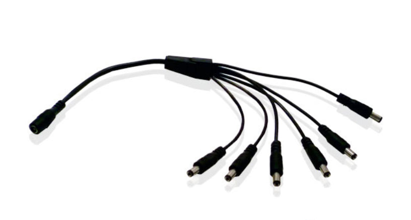 Enson Distribuidor Pulpo 1 a 6 Canales ENS-DC16 - Negro Cable de conexión