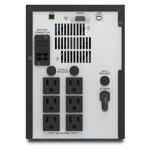 APC SMV1500A UPS Doble conversión (en línea) 1,5 kVA 1050 W Seno