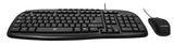 Easy Line Kit de teclado y mouse - Negro, 1000 DPI Teclados Universal Alámbrico USB